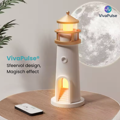 VivaPulse® Lamp met Maan Projector | Lichtgevende Vuurtoren